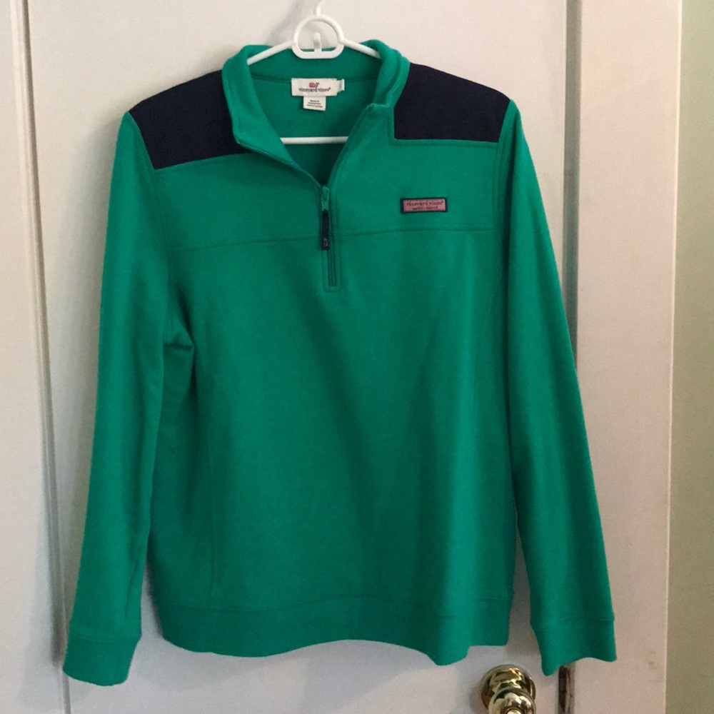 A shep shirt from vineyard vines.